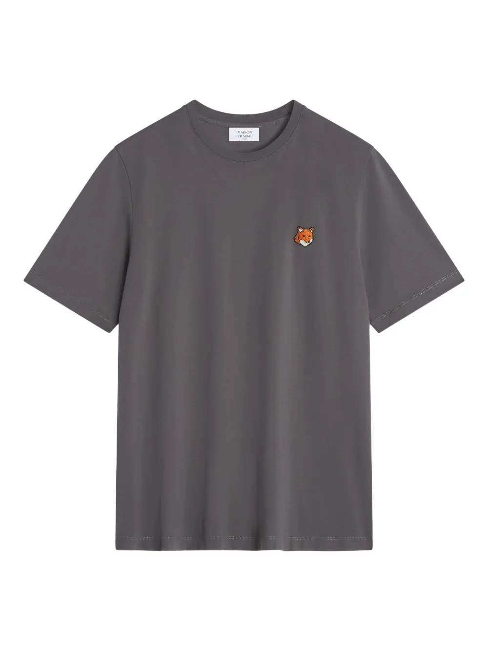 Maison Kitsuné fox-patch crew-neck T-shirt | Grey | Image 1