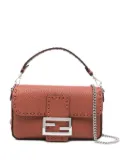 FENDI mini Baguette stitched tote bag - Brown