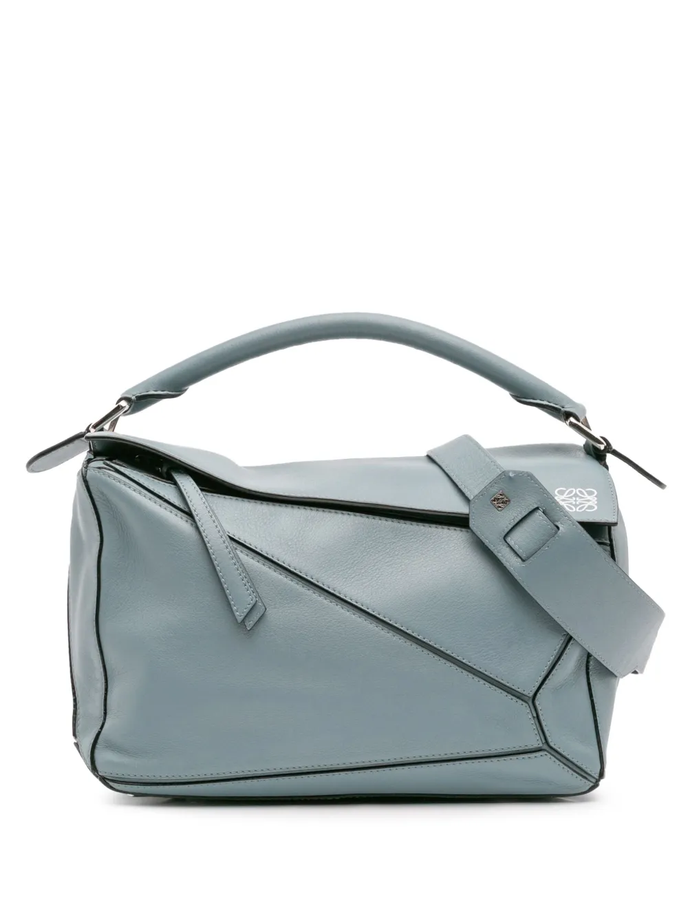 Loewe Pre-Owned 2016 Medium Calfskin Puzzle satchel - ブルー Loewe Pre-Owned 2016 Medium Calfskin Puzzle satchel - ブルー