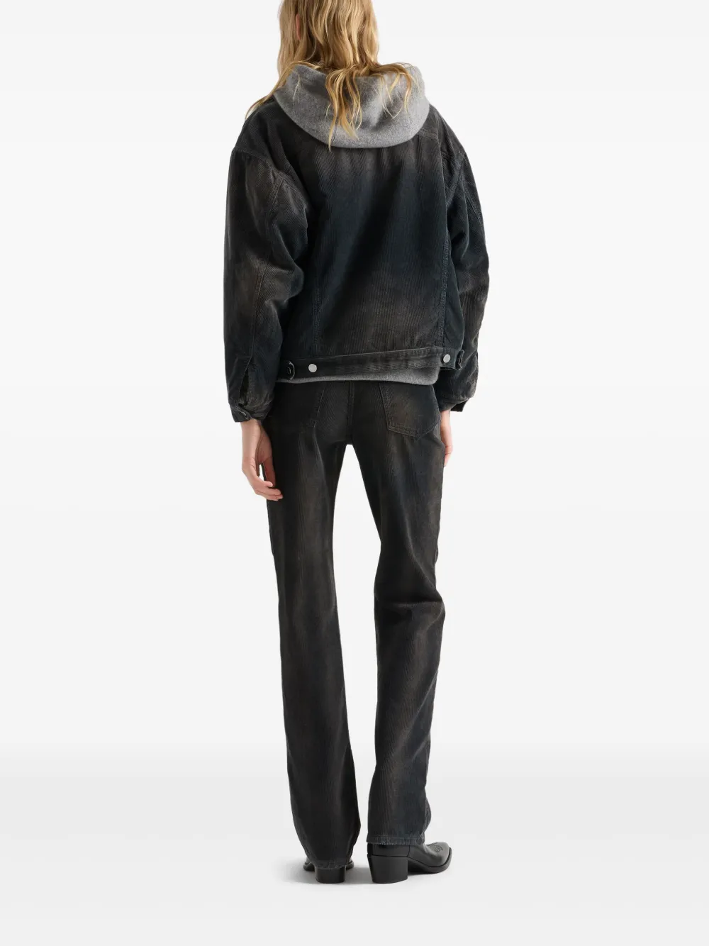 Prada Corduroy Five-pocket Pants In Black