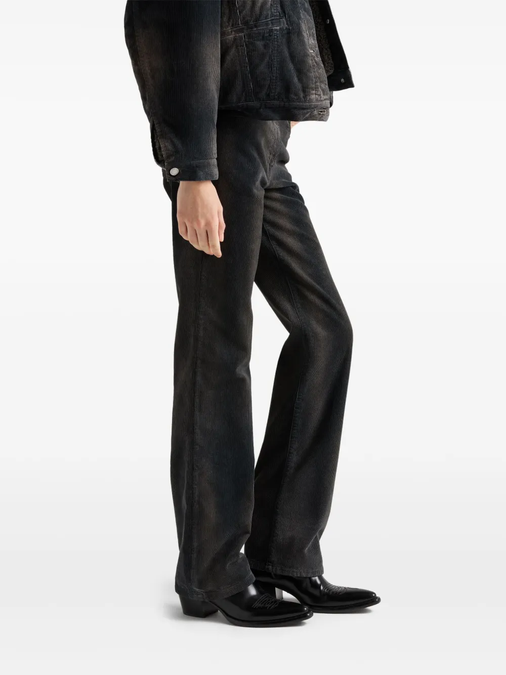 Prada Corduroy Five-pocket Pants In Black