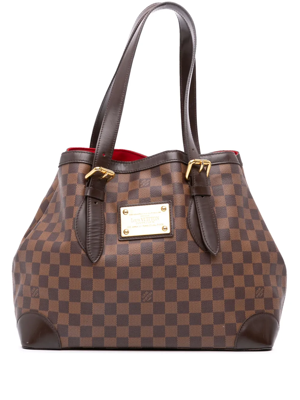 Louis Vuitton Pre-Owned 2008 Damier Ebene Hampstead GM tote bag - ブラウン Louis Vuitton Pre-Owned 2008 Damier Ebene Hampstead GM tote bag - ブラウン