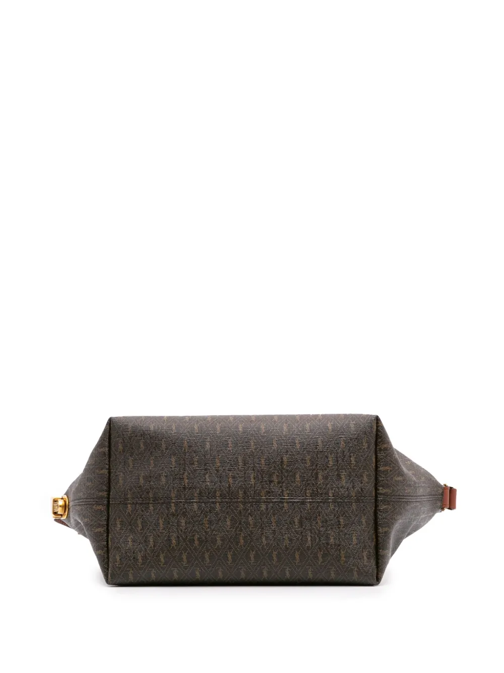Pre-owned Saint Laurent 2022 Coated Canvas Le Monogramme Shoulder Bag In Brown