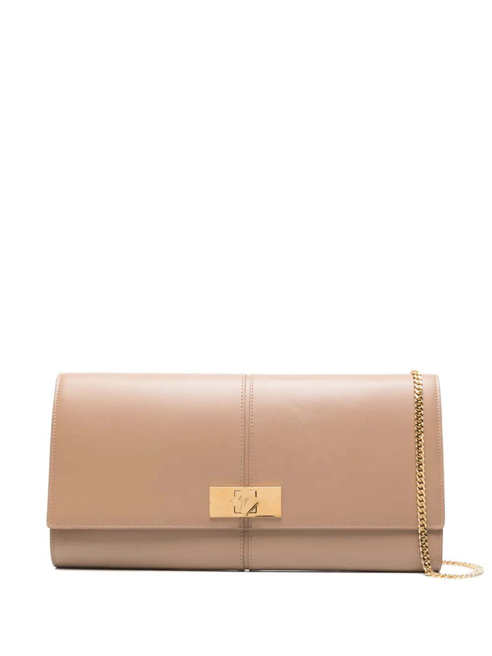 Giuseppe Zanotti leather clutch bag | Brown | Image 1