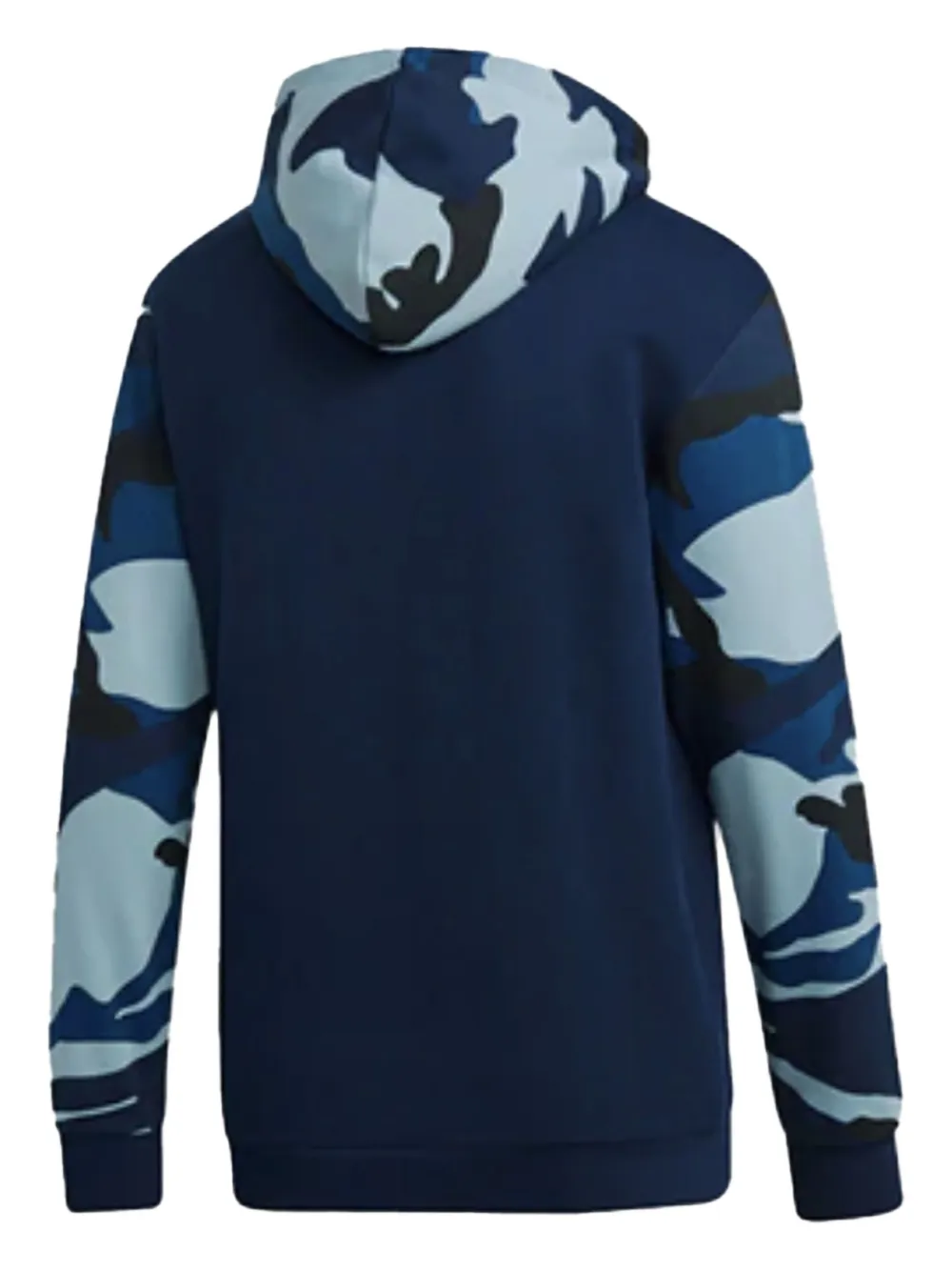 adidas camouflage-panelled hoodie Blauw
