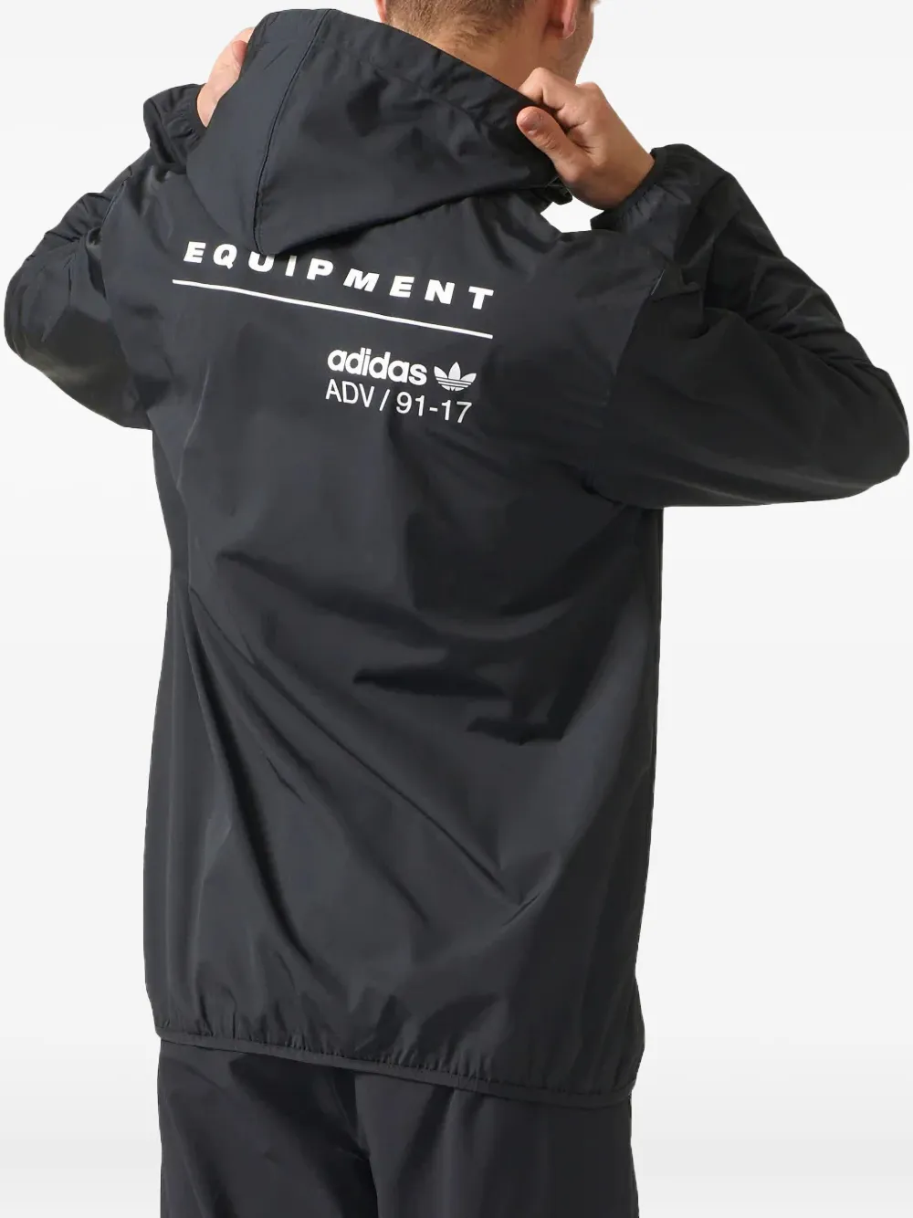 adidas Stadium EQT PDX "Black White" jacket Zwart