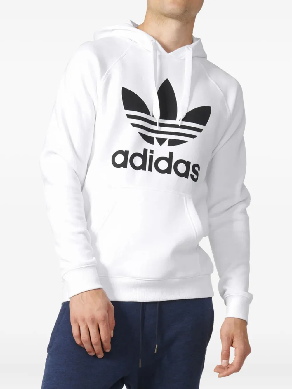 adidas Hoodie met logoprint Wit