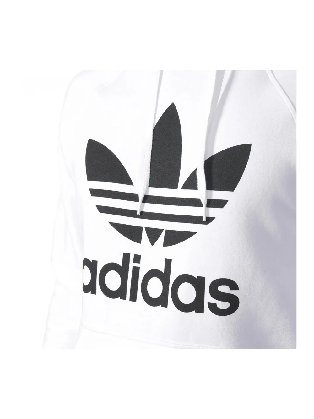 adidas Hoodie met logoprint Wit