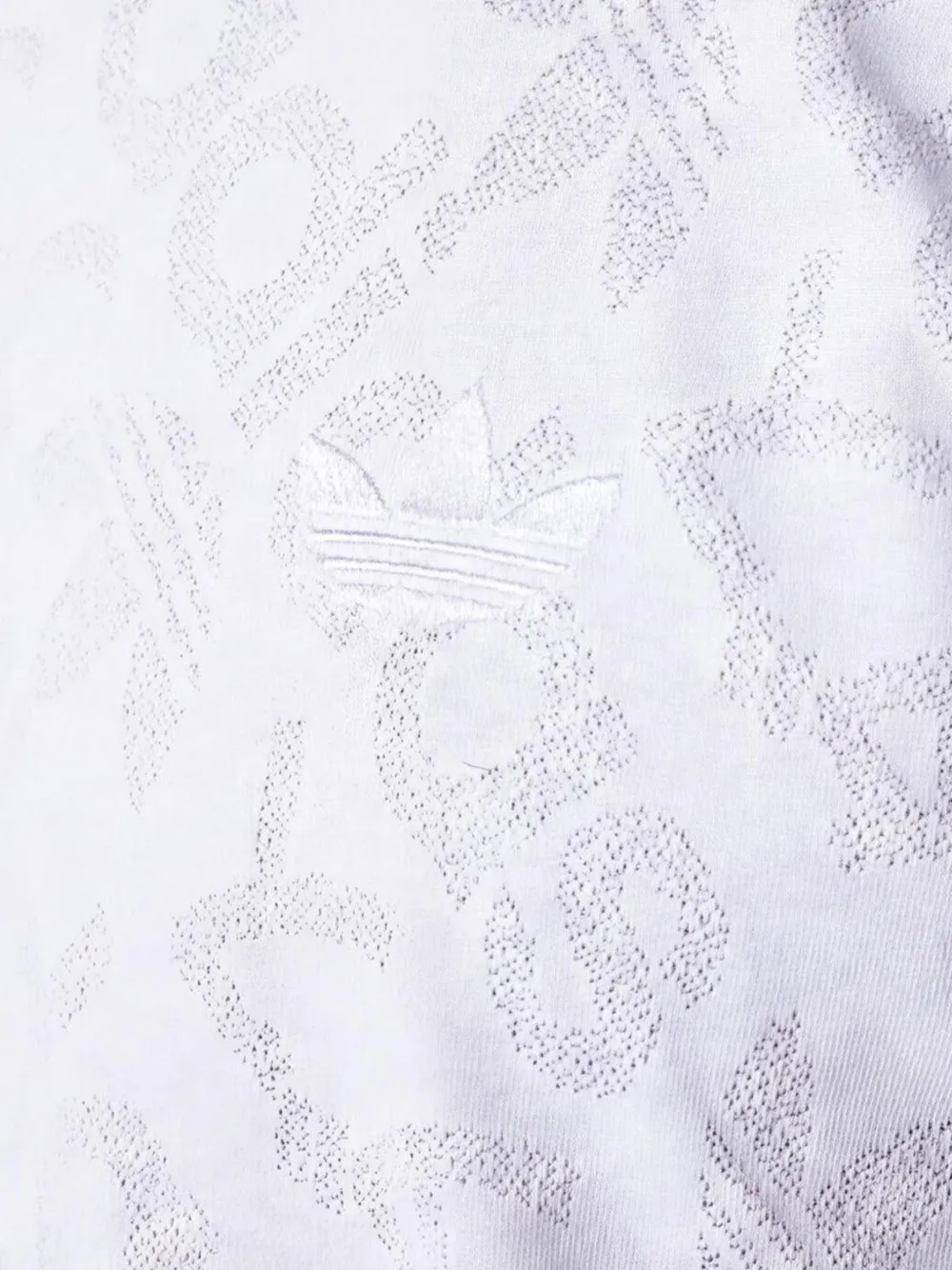 adidas jacquard-logo T-shirt Wit