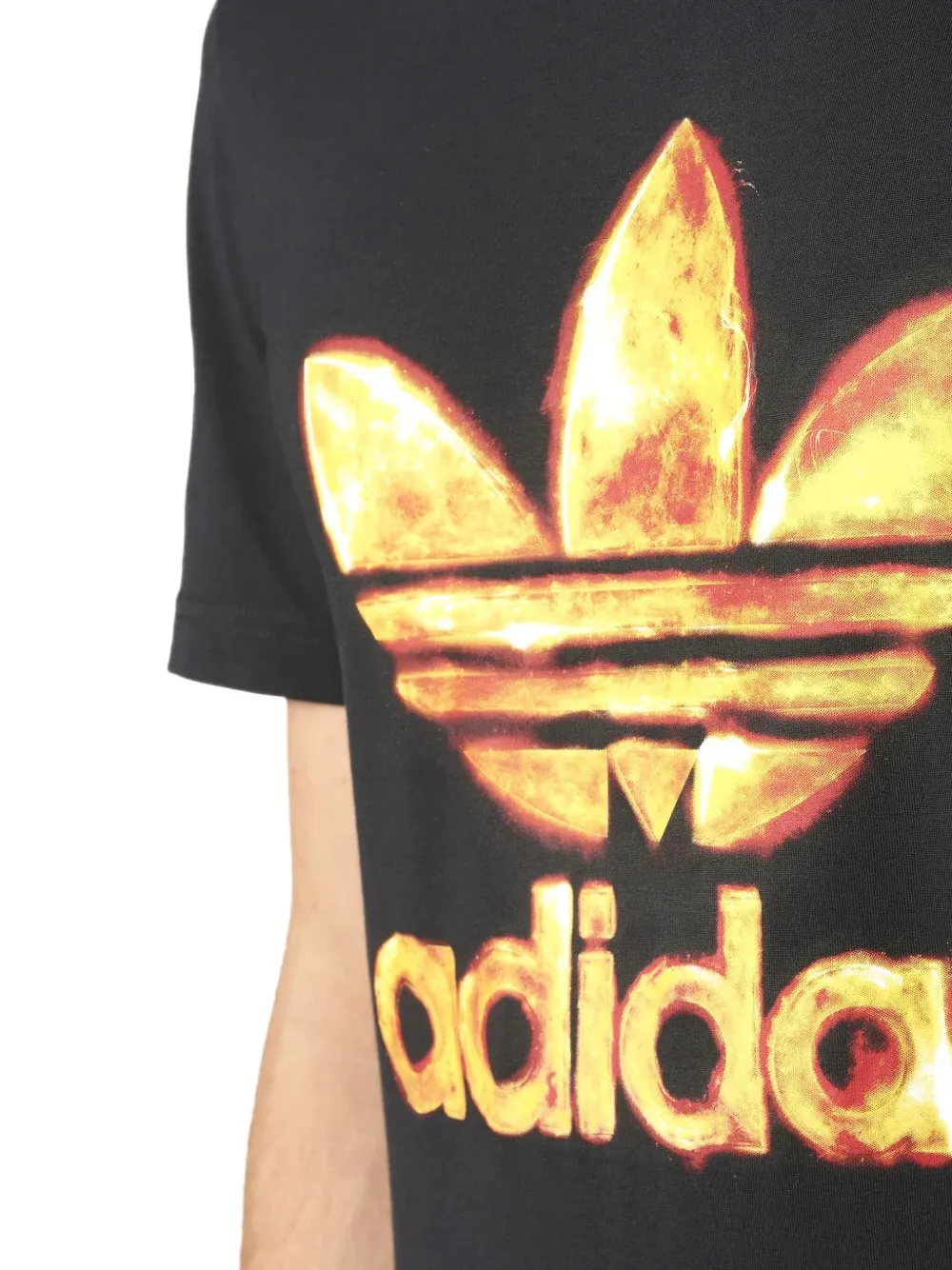 adidas Stadium Trefoil "Black" T-shirt Zwart