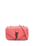 Saint Laurent Pre-Owned 2015 Baby Grained Calfskin Chevron Classic Monogram Chain Bag crossbody bag - Pink