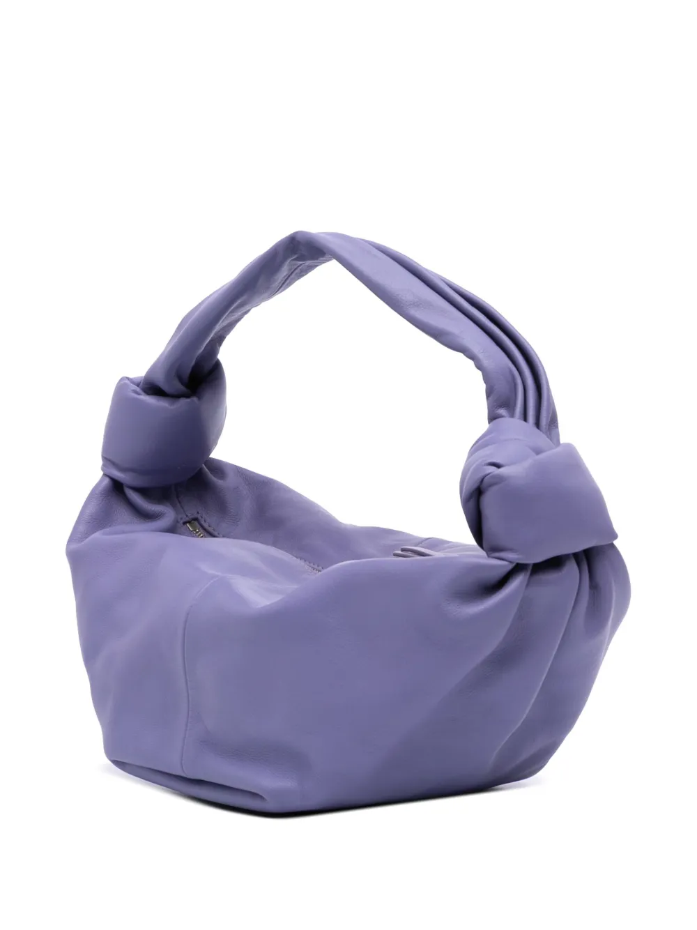 Pre-owned Bottega Veneta 2012-2025 Mini Calfskin Double Knot Bag Handbag In Purple