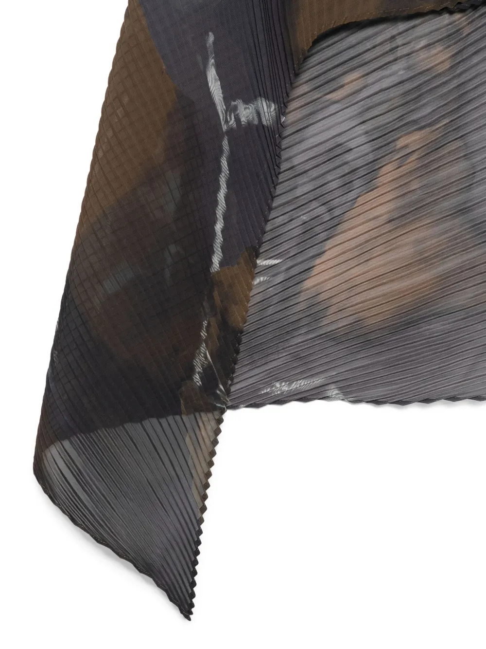 Homme Plissé Issey Miyake pleated scarf - Bruin