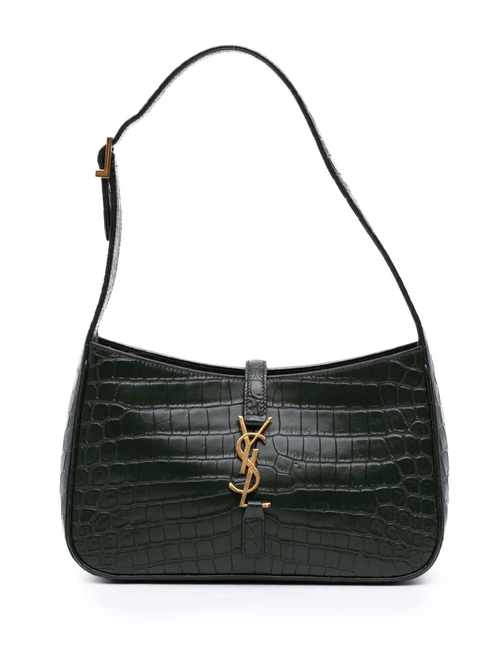 Saint Laurent Pre-Owned 2021 Croc Embossed Leather Le 5 a 7 shoulder Saint Laurent Pre-Owned 2021 Croc Embossed Leather Le 5 a 7 shoulder