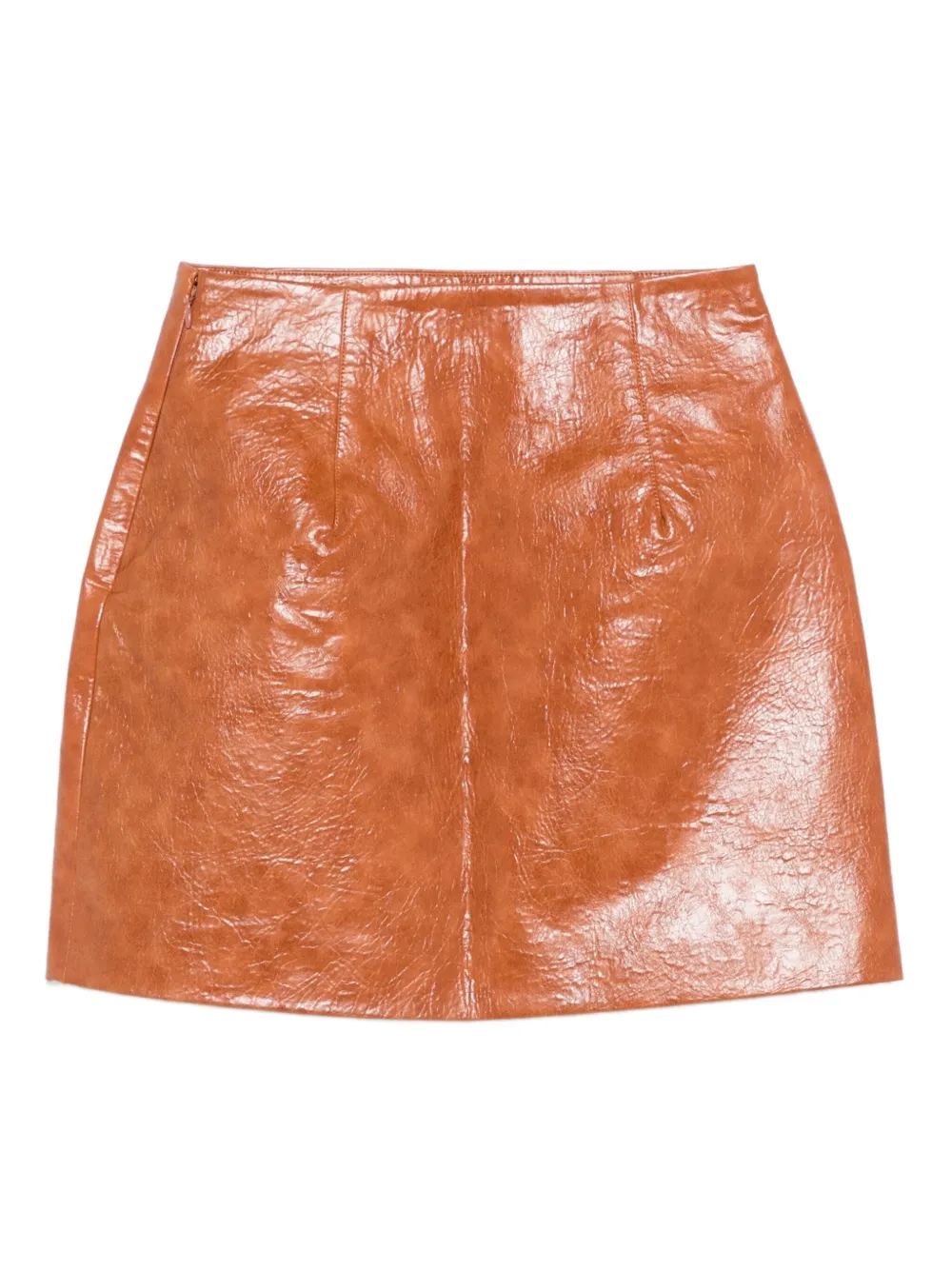 THE ANDAMANE Mini-rok met zijsplit - Bruin