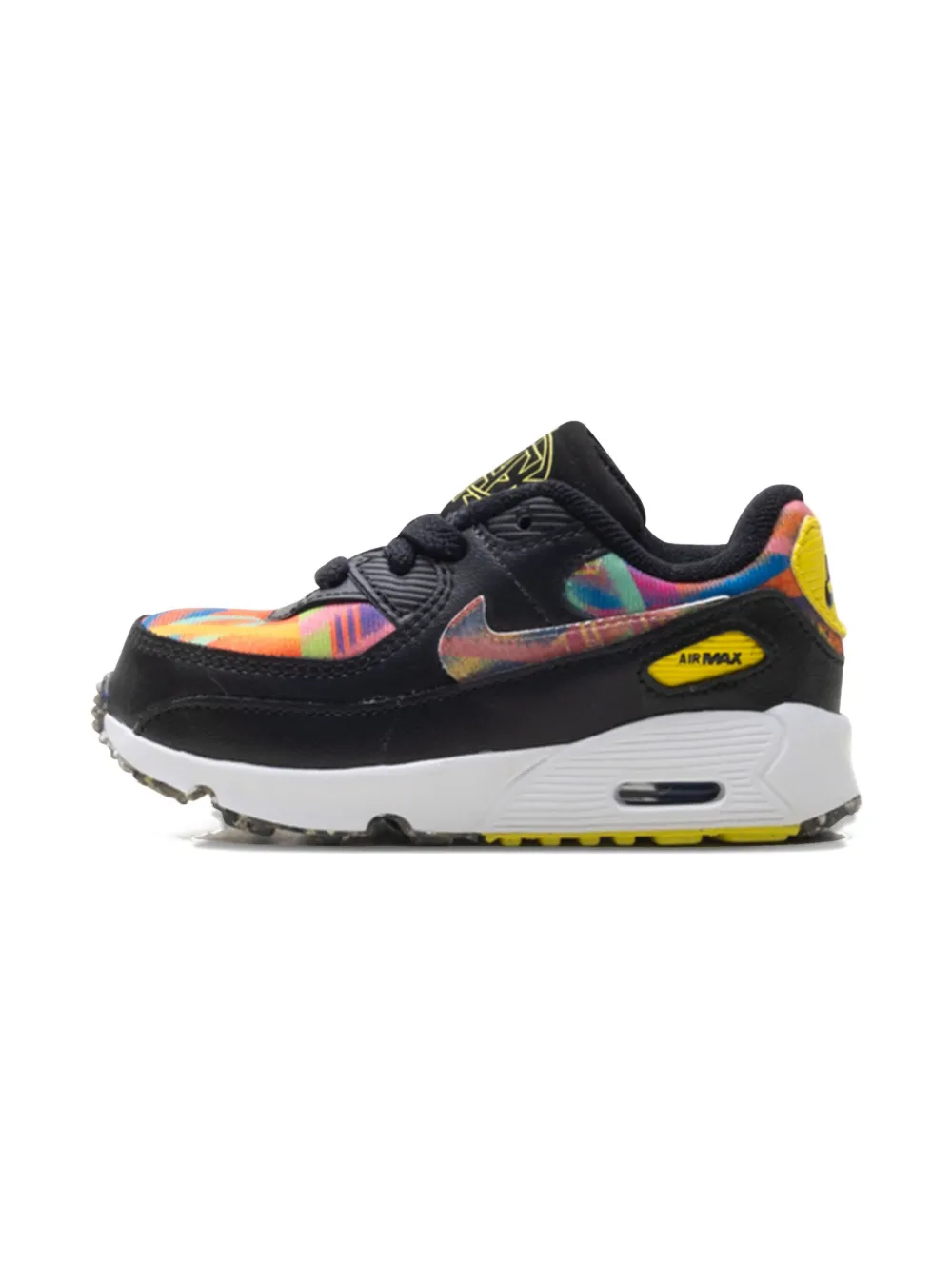 Nike Kids Air Max 90 patterned trainers Black