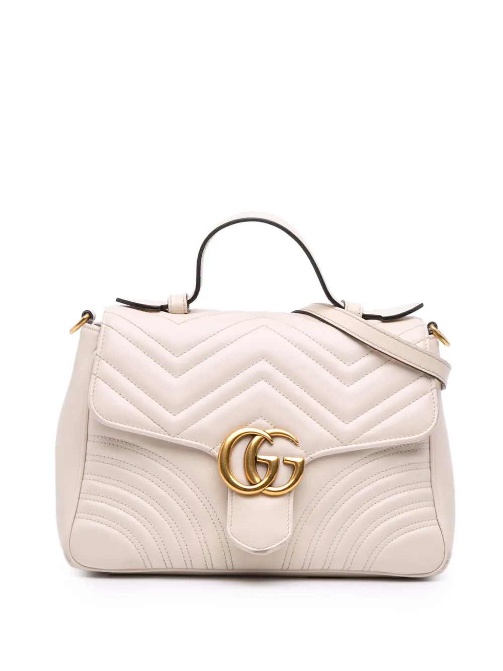 Gucci Pre-Owned 2016-2025 Small GG Marmont Matelasse Leather Top Gucci Pre-Owned 2016-2025 Small GG Marmont Matelasse Leather Top