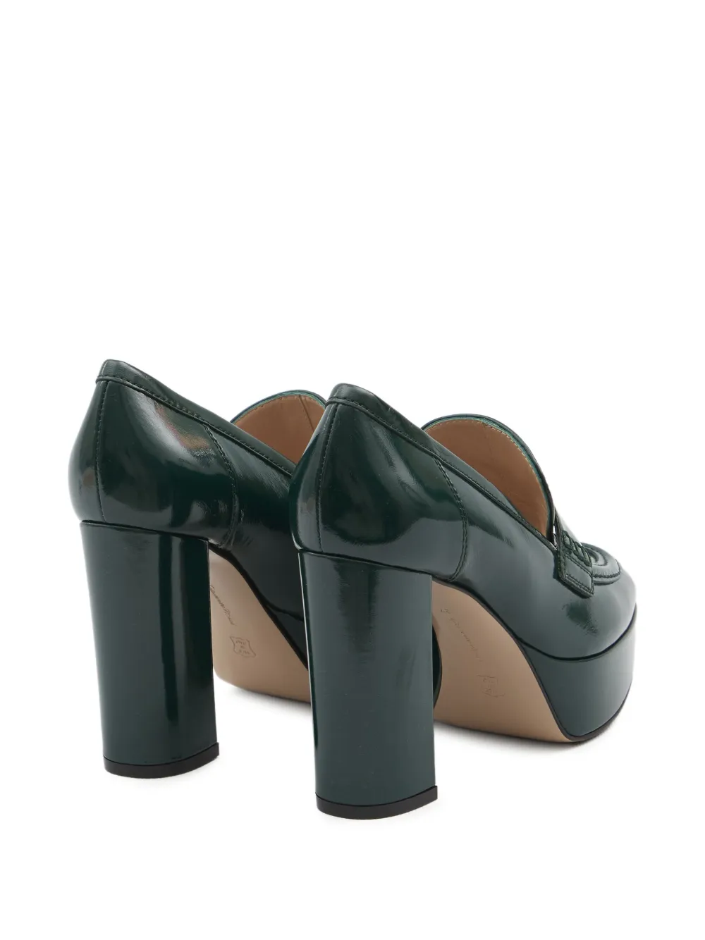 Gianvito Rossi 105mm penny-strap pumps Green