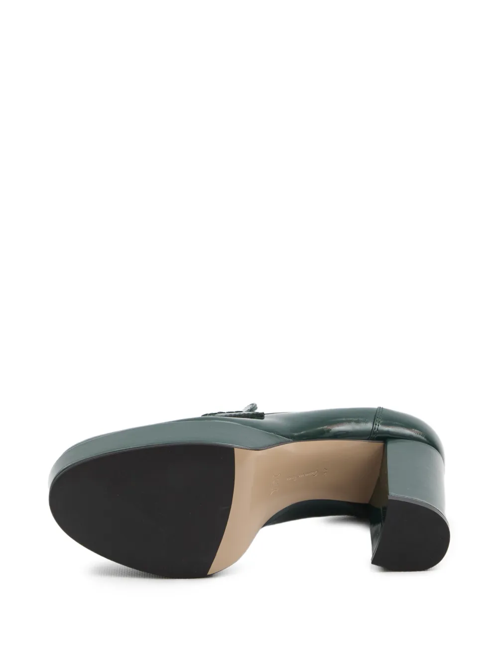 Gianvito Rossi 105mm penny-strap pumps Green