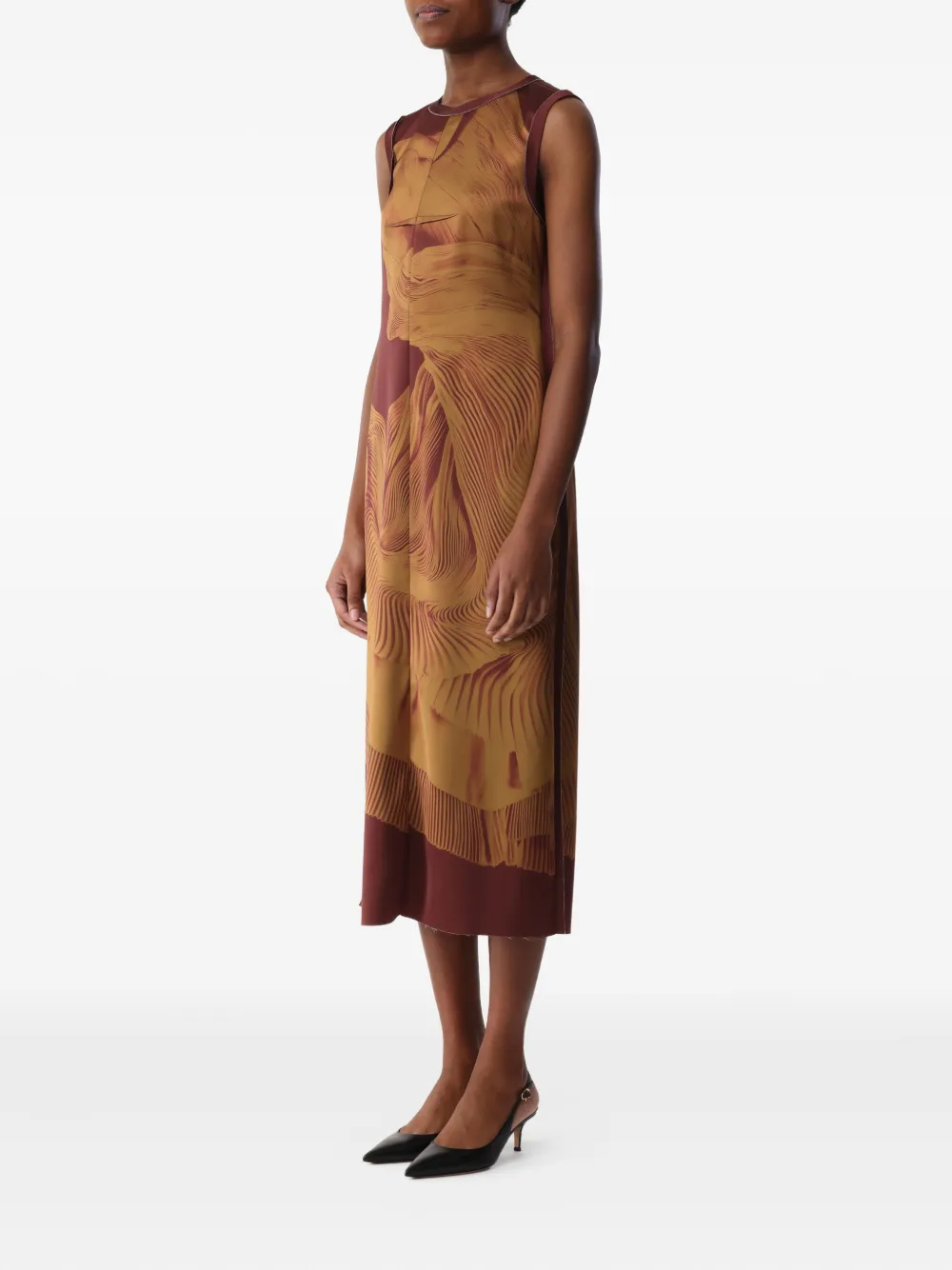 Jason Wu Collection Mouwloze jurk Bruin