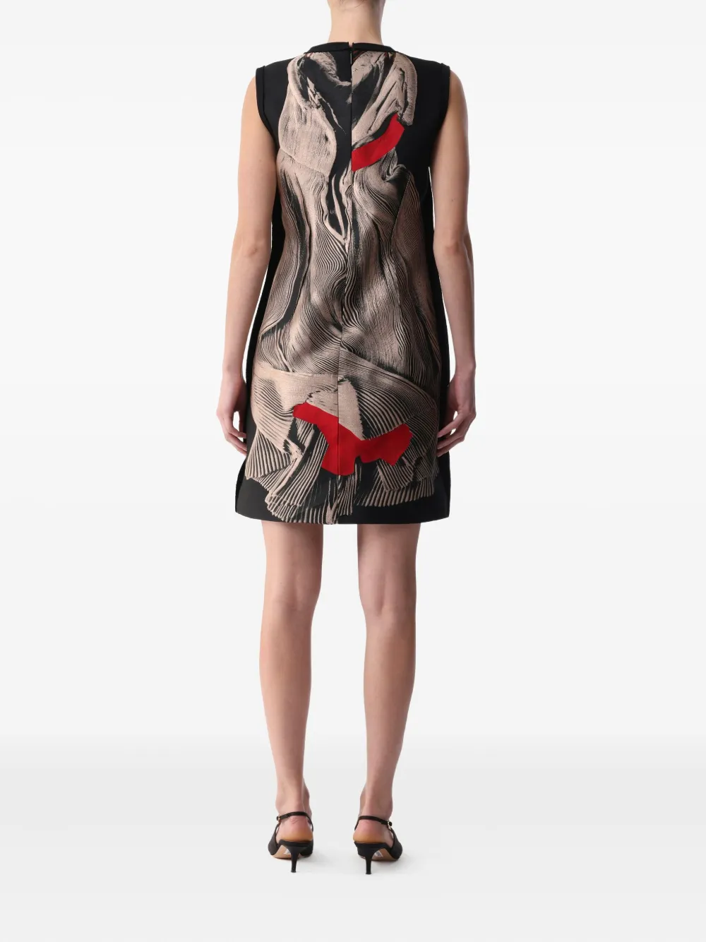 Jason Wu Collection Mini-jurk met abstracte print Zwart