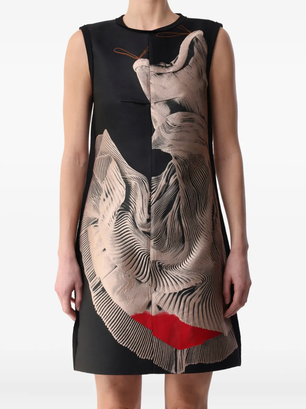 Jason Wu Collection abstract-print sleeveless mini dress | Black | Image 1