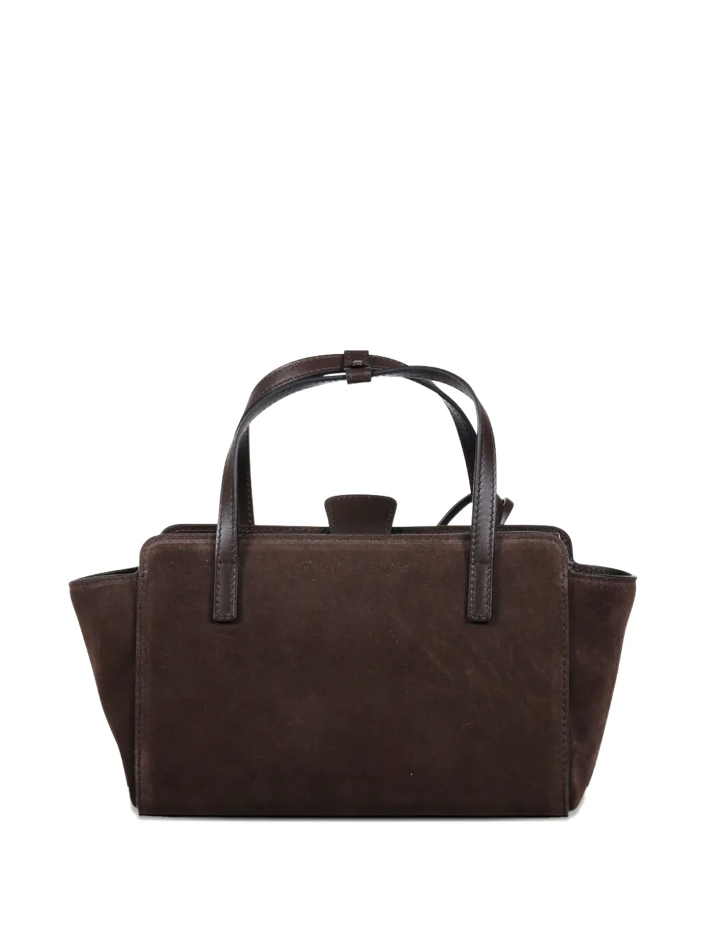 HIDESINS Flap shopper van suède leer - Bruin