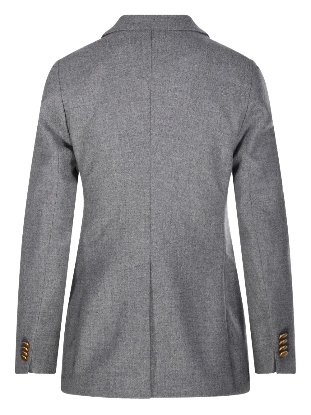 Tagliatore Double-breasted Gold-button Blazer In Gray