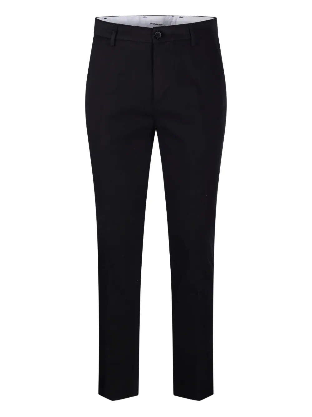 Department Five Flat-front Trousers In Black