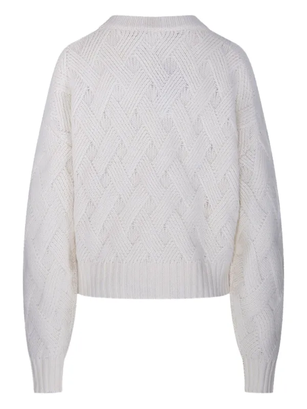 Allude ダイヤパターン セーター | ホワイト | FARFETCH JP