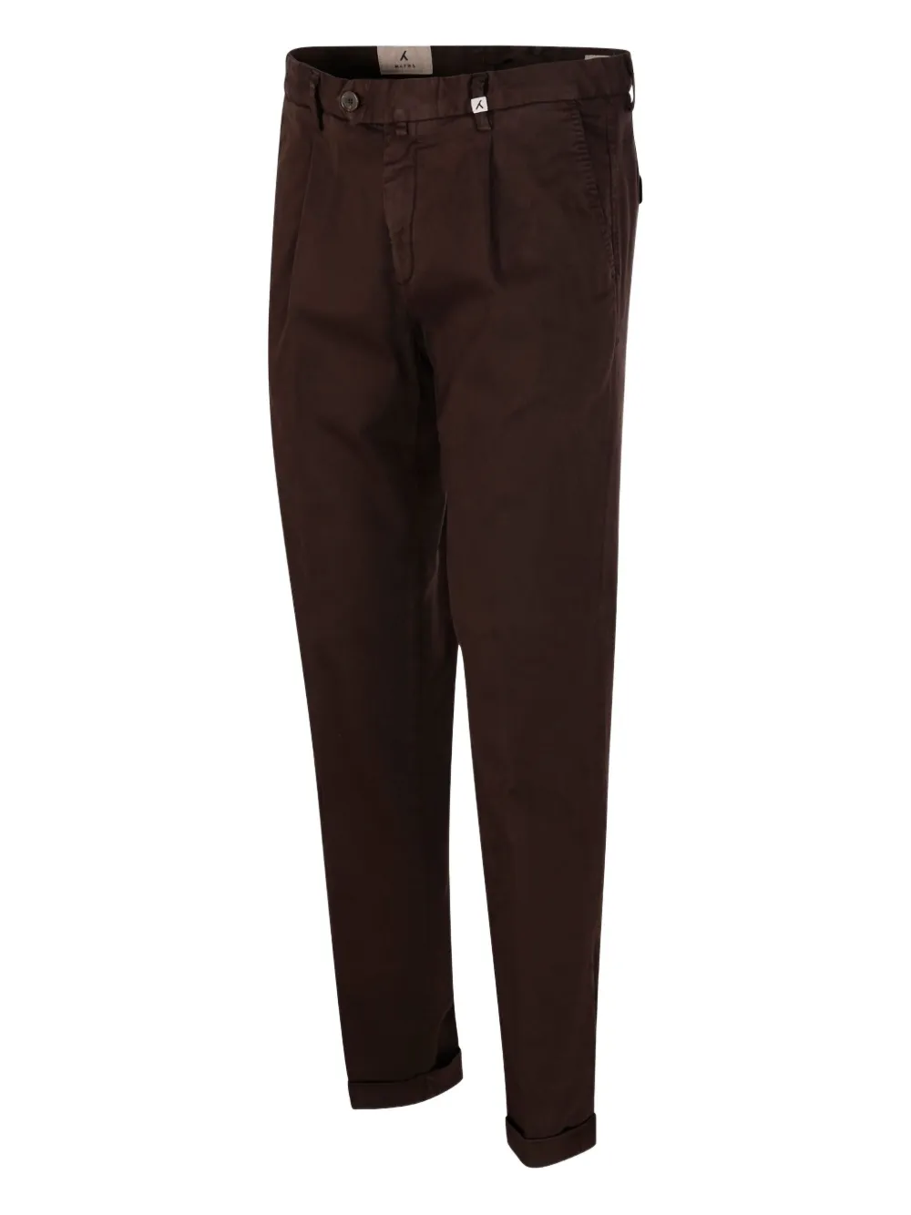 Myths Broek met omgeslagen pijpen - Bruin