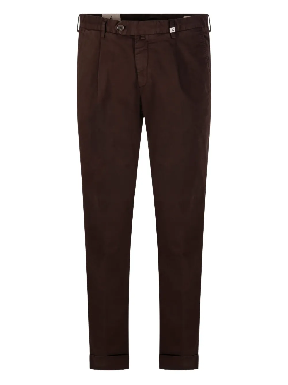 Myths cuffed-hem trousers | Brown | Image 1