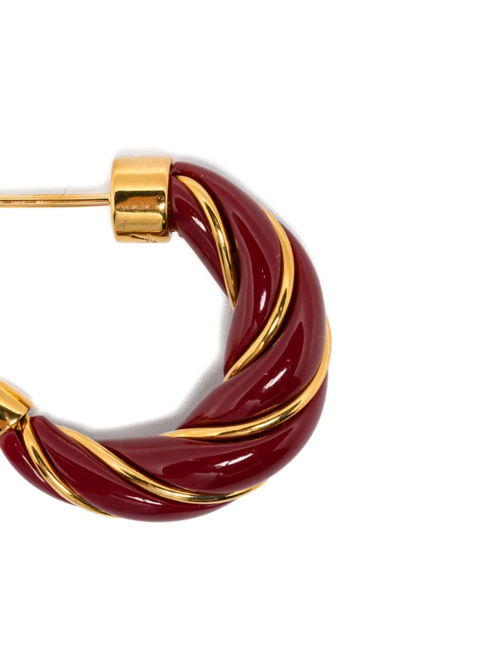Aurelie Bidermann Diana Twisted Earrings In Red
