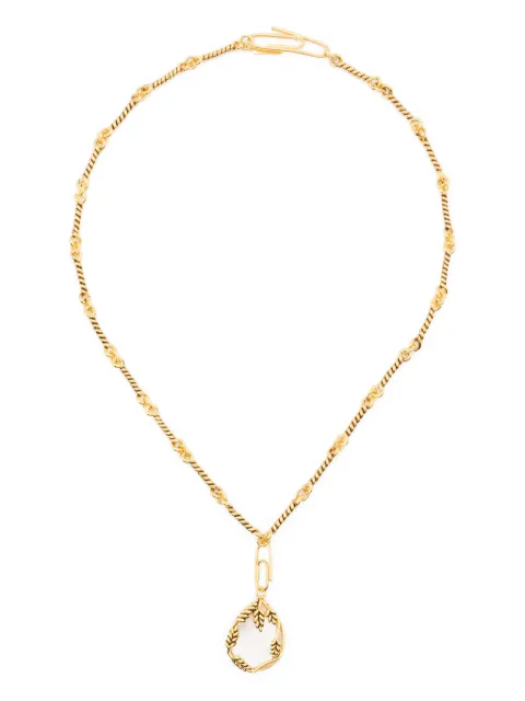 Aurelie Bidermann twisted-chain paperclip charm necklace