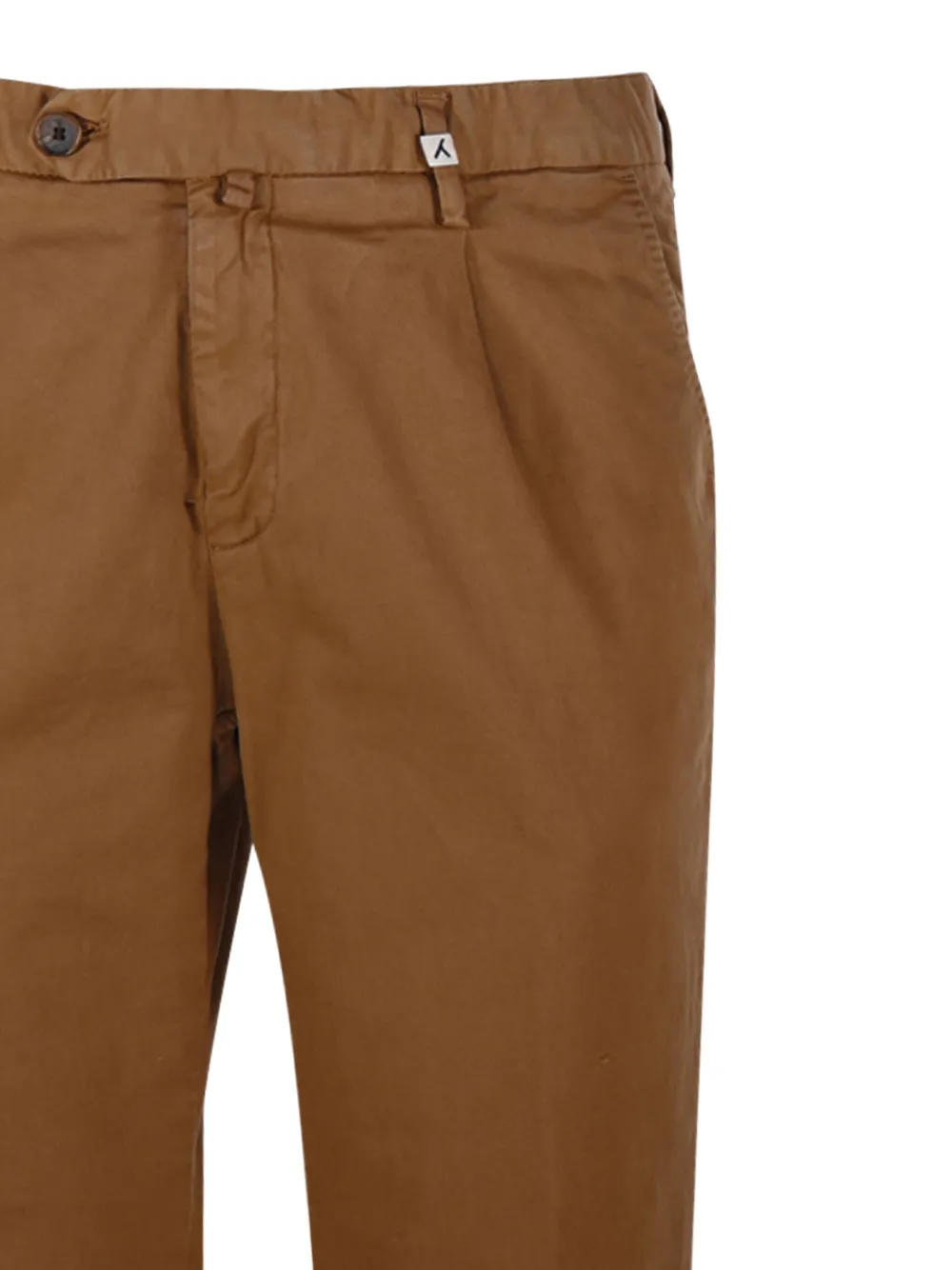 Pleated Cuffed Straight Trousers