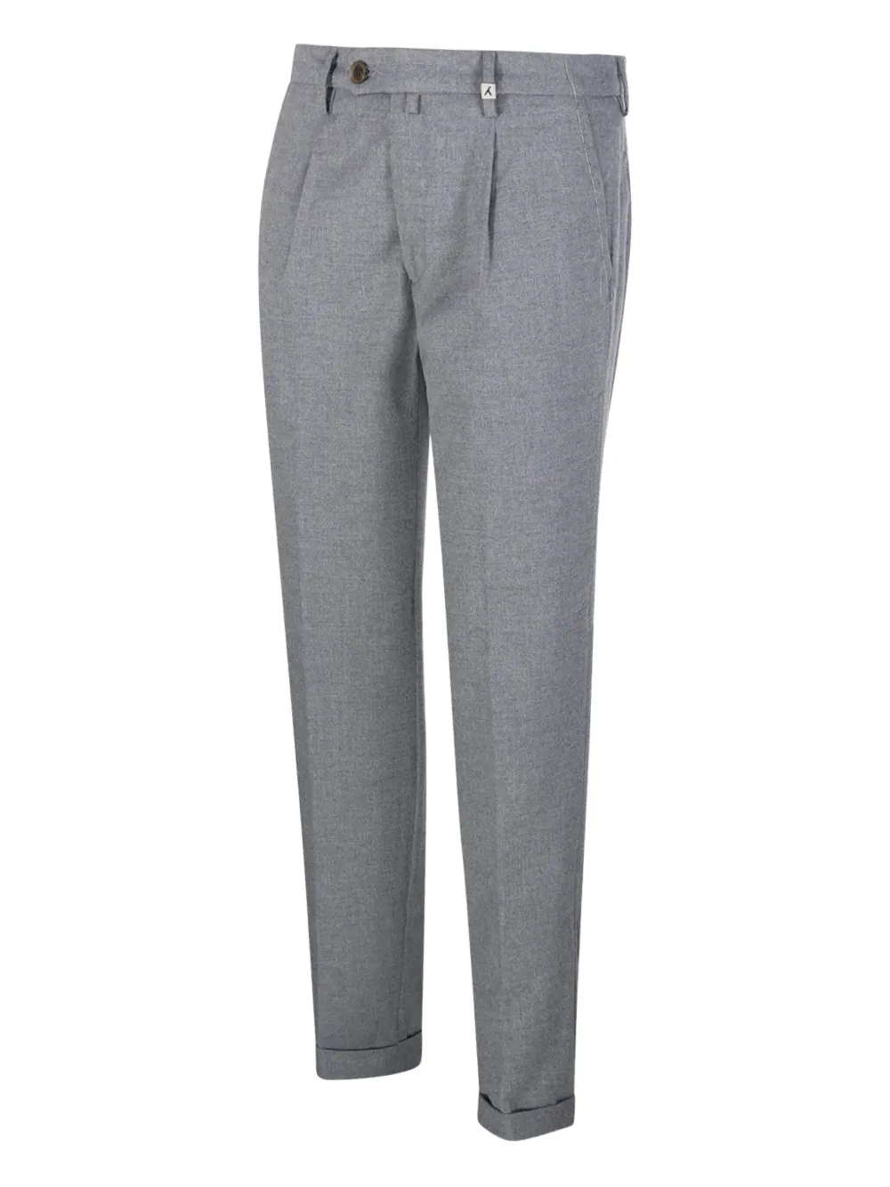 Myths Broek met geplooide voorkant - Grijs