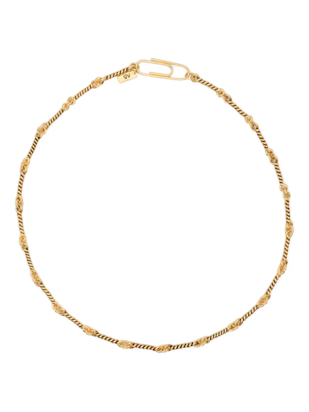 Aurelie Bidermann twisted chain heart necklace | Gold | Image 1
