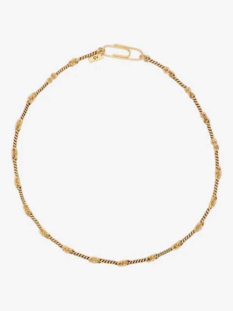 Aurelie Bidermann twisted chain heart necklace