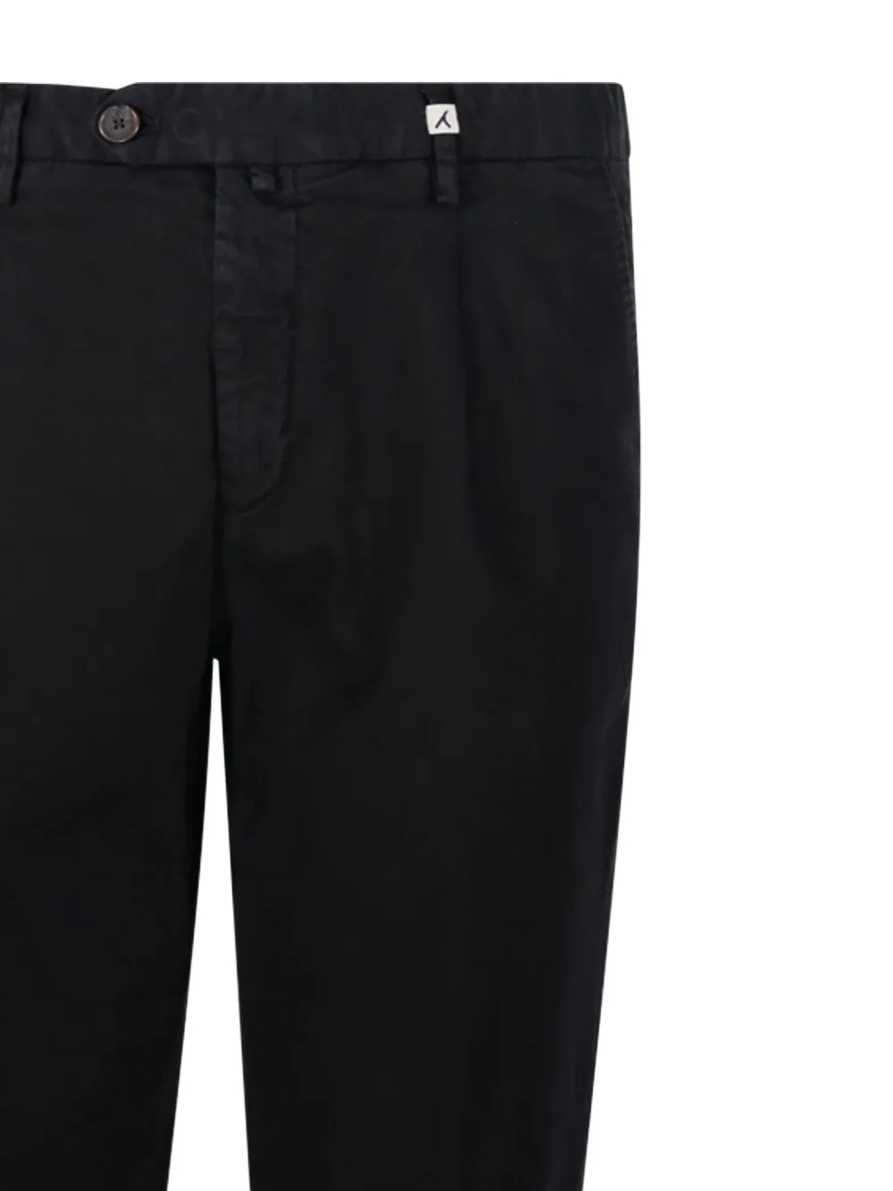 Myths Broek met omgeslagen pijpen Zwart