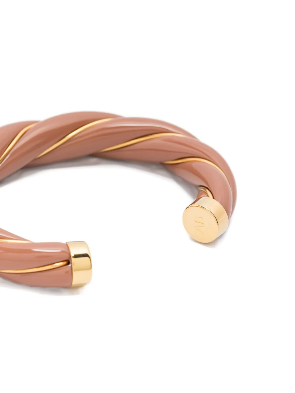 Aurelie Bidermann Diana twisted gold-plated bracelet - Goud
