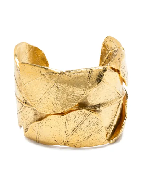 Aurelie Bidermann Ledena leaf-shaped cuff bracelet