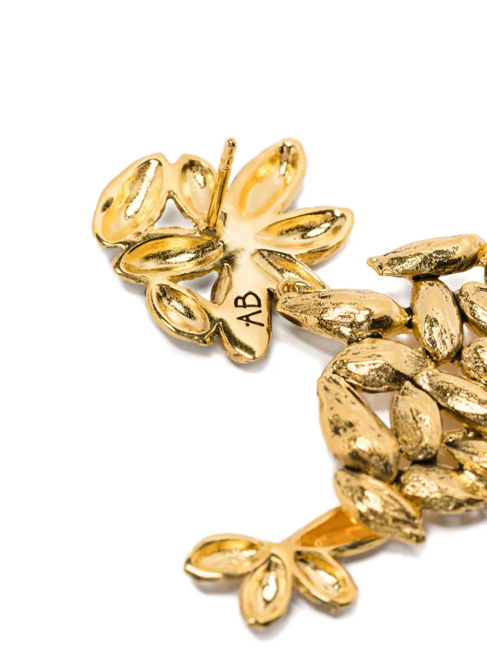 Aurelie Bidermann Difenda leaf earrings - Goud
