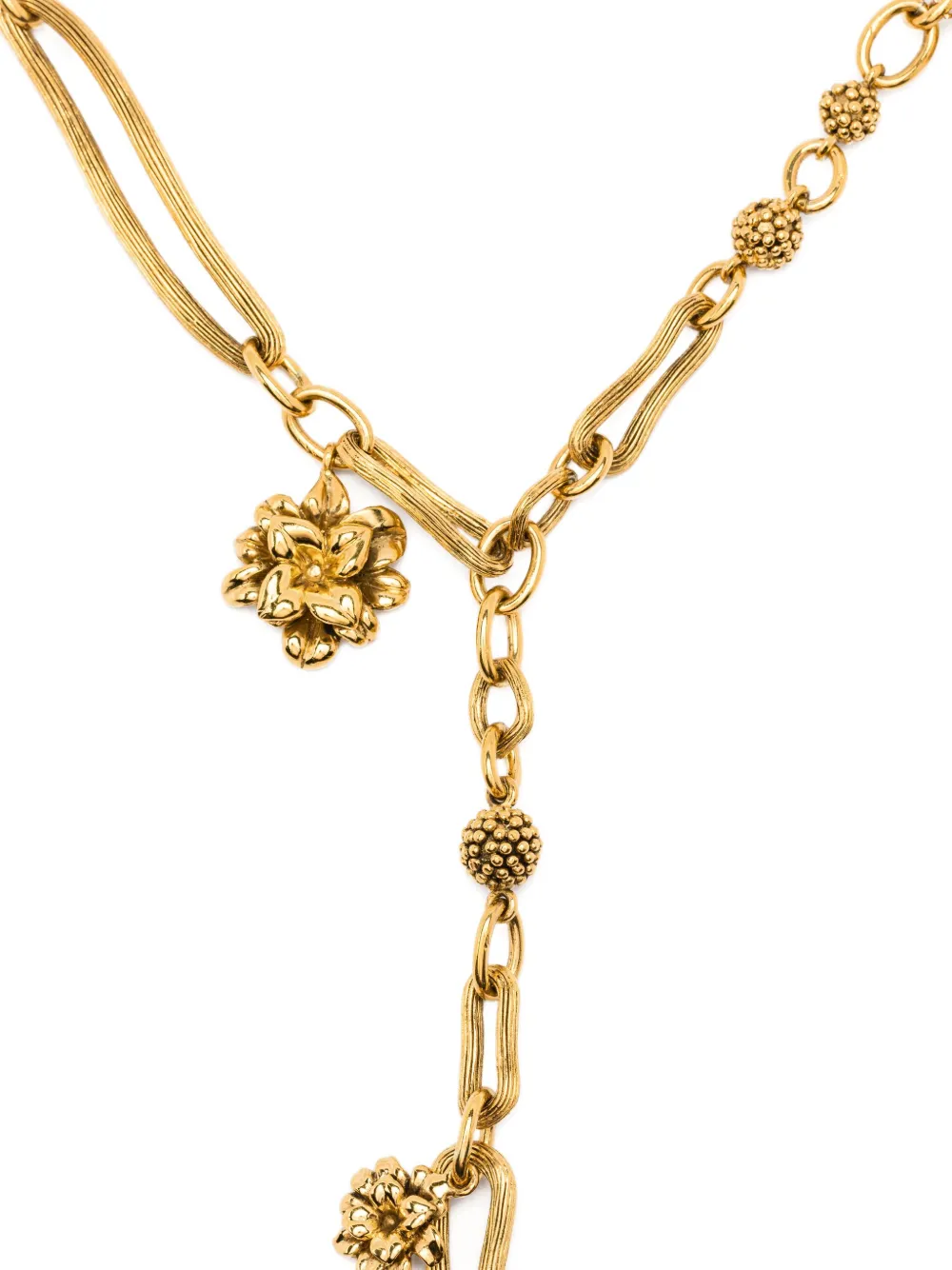 Aurelie Bidermann Anthos flower-pendant necklace - Goud