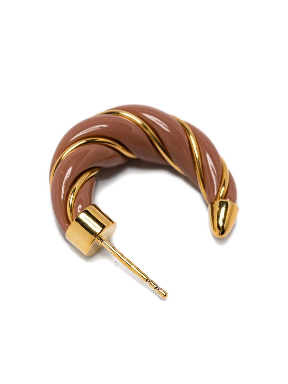 Aurelie Bidermann Diana twisted gold hoop earrings - Goud