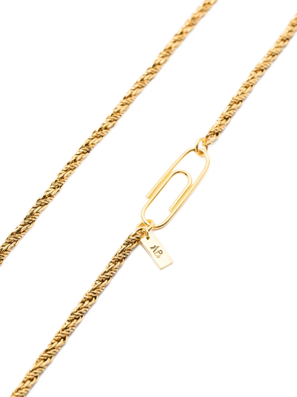 Aurelie Bidermann Miki Chain Necklace In Gold