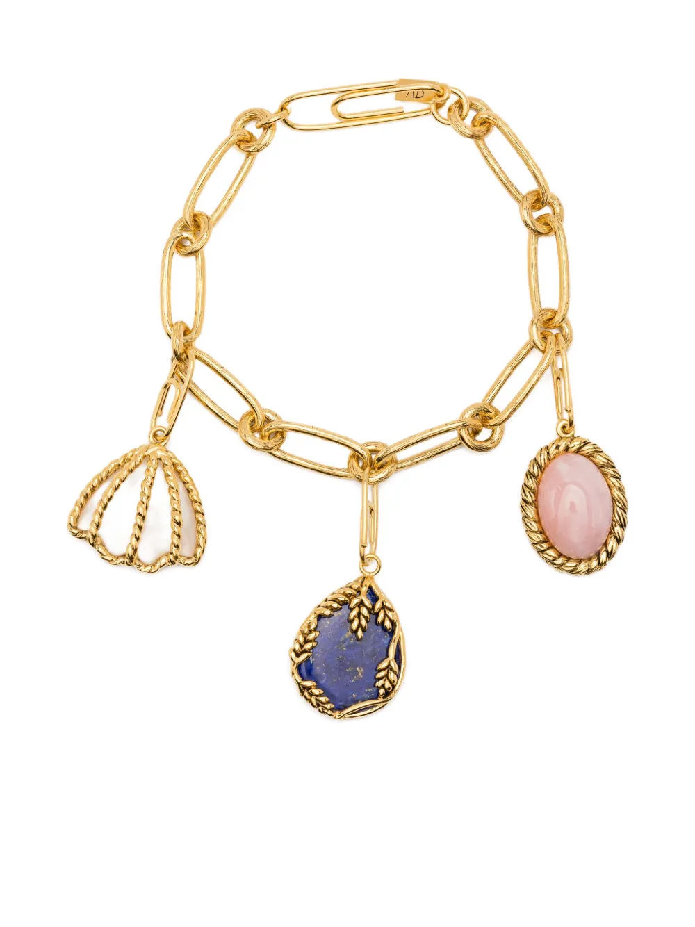 Aurelie Bidermann charm-link bracelet - Oro