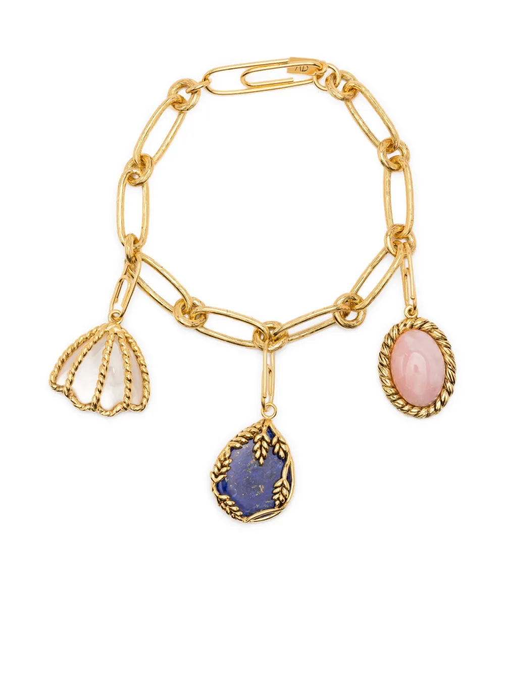 Aurelie Bidermann Charm-link Bracelet In Gold