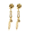 Aurelie Bidermann Anthos flower-leaf earrings - Gold