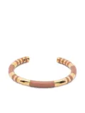 Aurelie Bidermann Positano striped bracelet - Gold