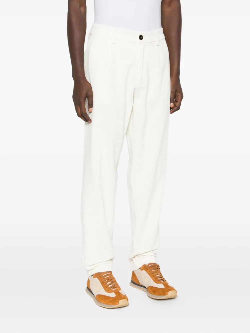 Cruna Geplooide broek Wit